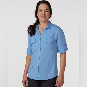 Stio Women's Divide 3/4 Sleeve Button-Up Shirt